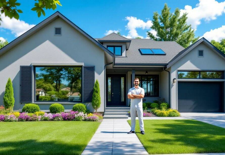 A stylish home with upgraded windows highlights the expertise of Capital View Windows for window upgrades.